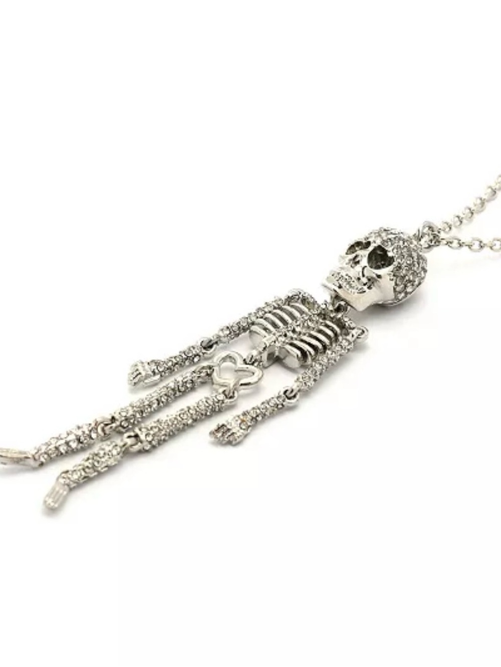 Betsey Johnson Skeleton Necklace And Pendant - Picture 4 of 10